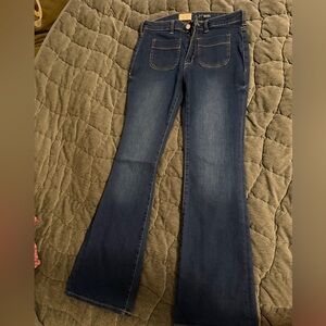Pilcro Indigo Wide Leg Jeans size 27